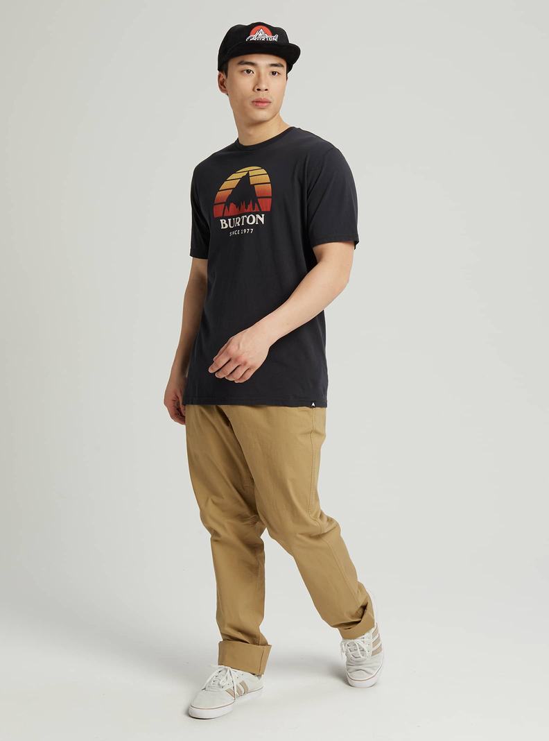 Burton Underhill Kurzes Sleeve T-Shirts Herren Schwarz | 714-YSQJFO