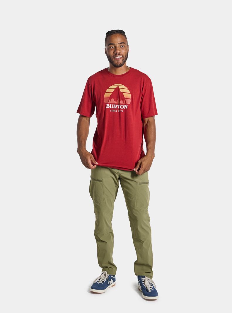 Burton Underhill Kurzes Sleeve T-Shirts Damen Rot | 981-IWGFBV