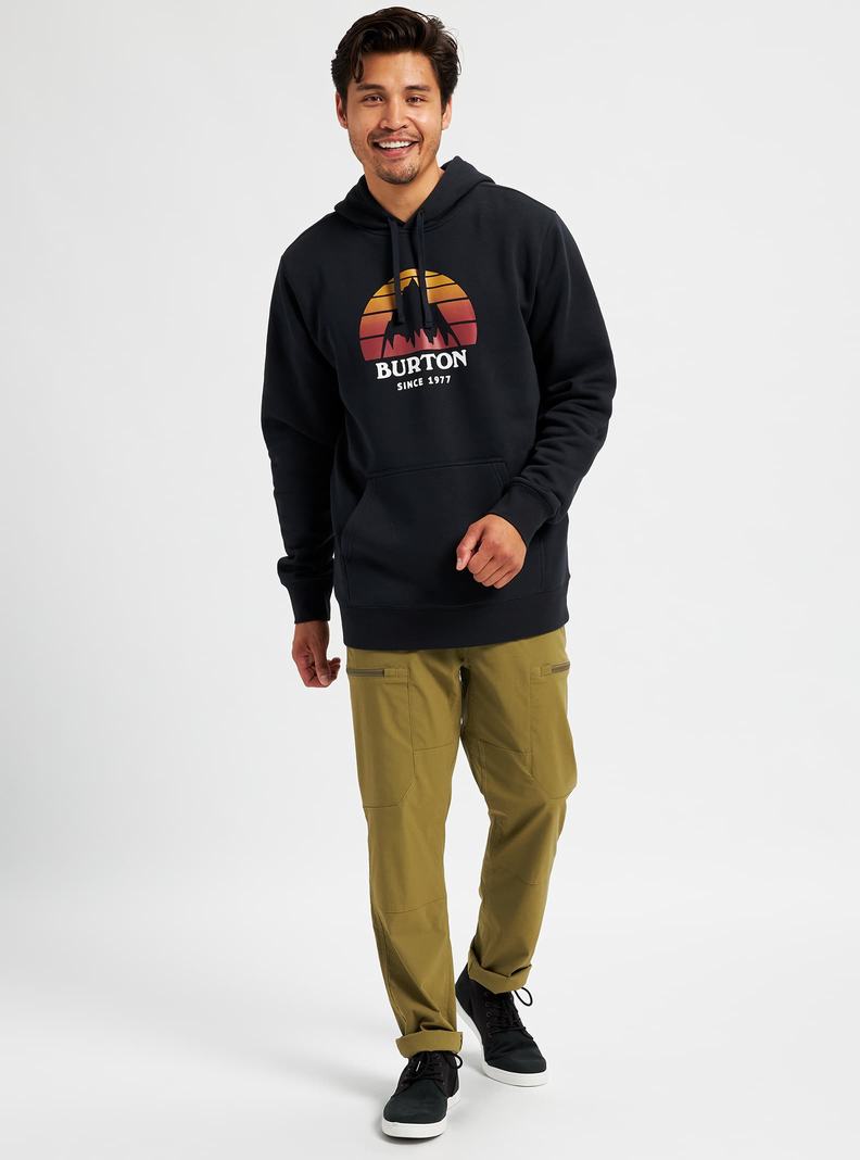 Burton Underhill Pullover Hoodie Herren Schwarz | 945-AOWFUV