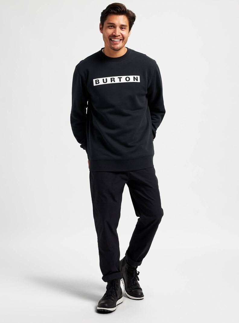 Burton Vault Crew Sweatshirts Herren Schwarz | 690-ZNKYHB