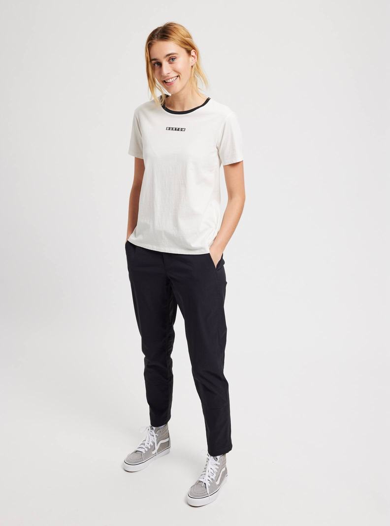 Burton Vault Kurzes Sleeve T-Shirts Damen Weiß | 018-OKYWTP