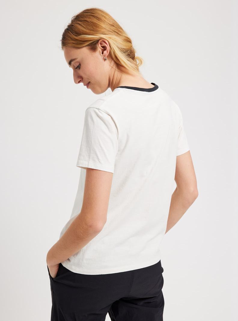 Burton Vault Kurzes Sleeve T-Shirts Damen Weiß | 018-OKYWTP