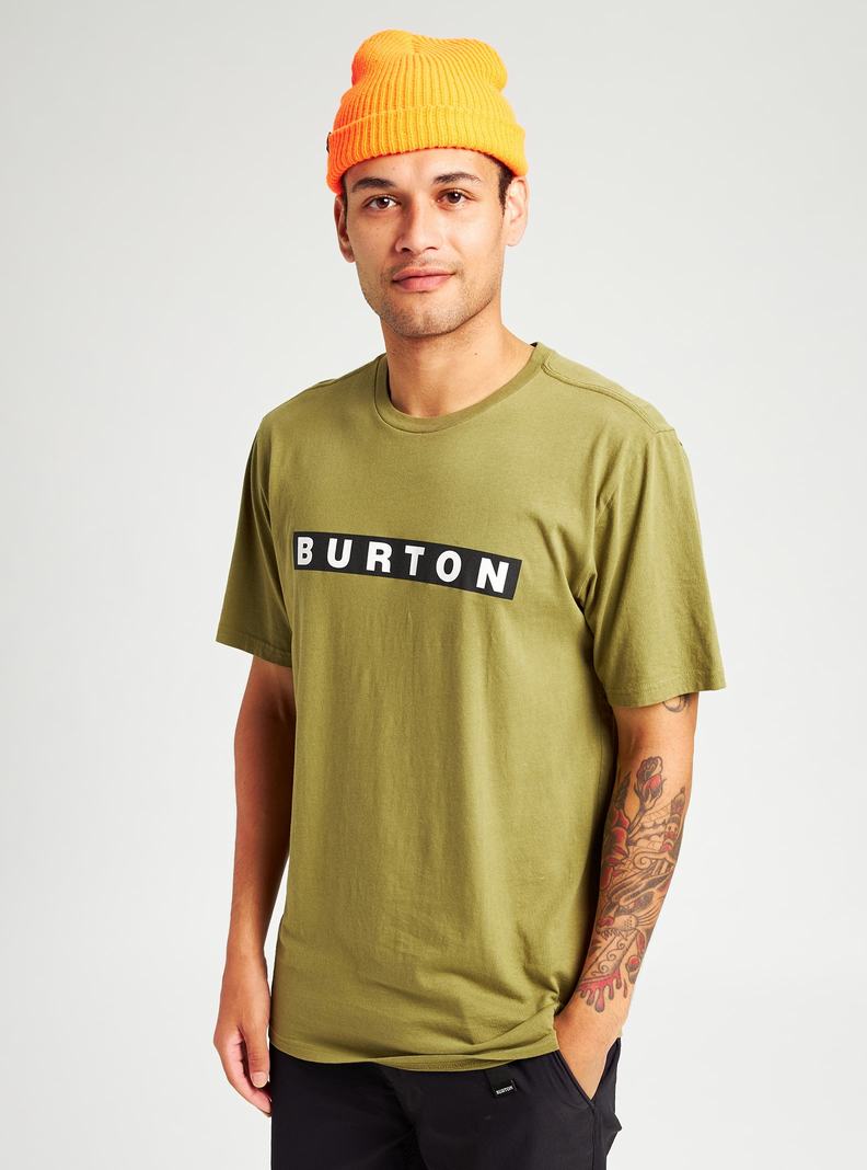 Burton Vault Kurzes Sleeve T-Shirts Herren Olivgrün | 024-NBMHRU