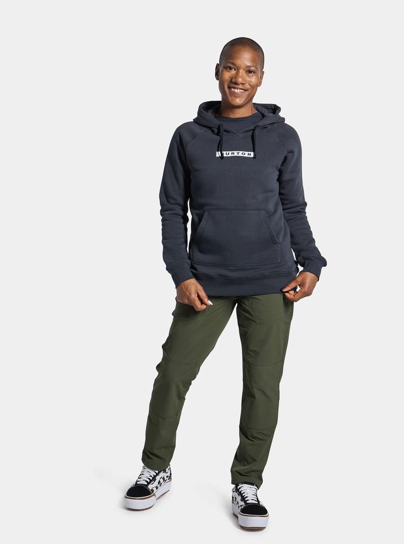 Burton Vault Pullover Hoodie Damen Schwarz | 975-BZJFXQ