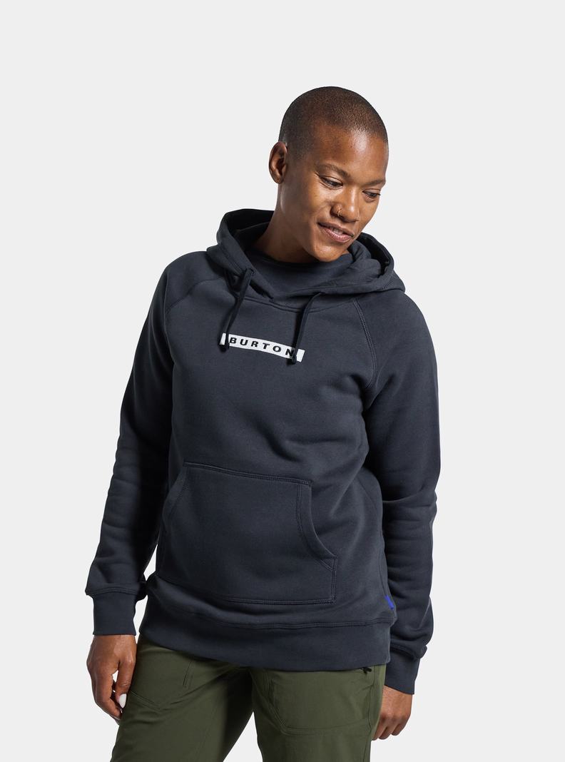 Burton Vault Pullover Hoodie Damen Schwarz | 975-BZJFXQ