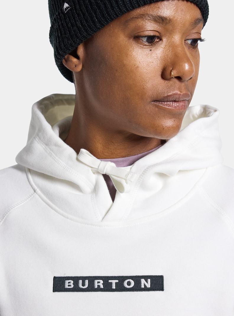 Burton Vault Pullover Hoodie Damen Weiß | 309-YLXNDB