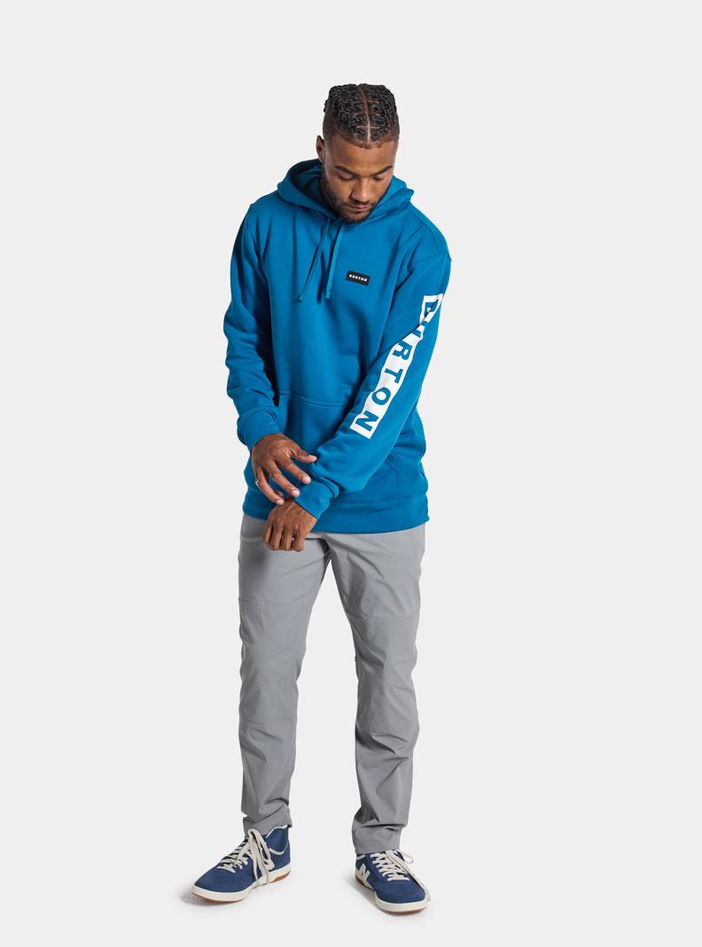 Burton Vault Pullover Hoodie Herren Blau | 253-MFXEVL