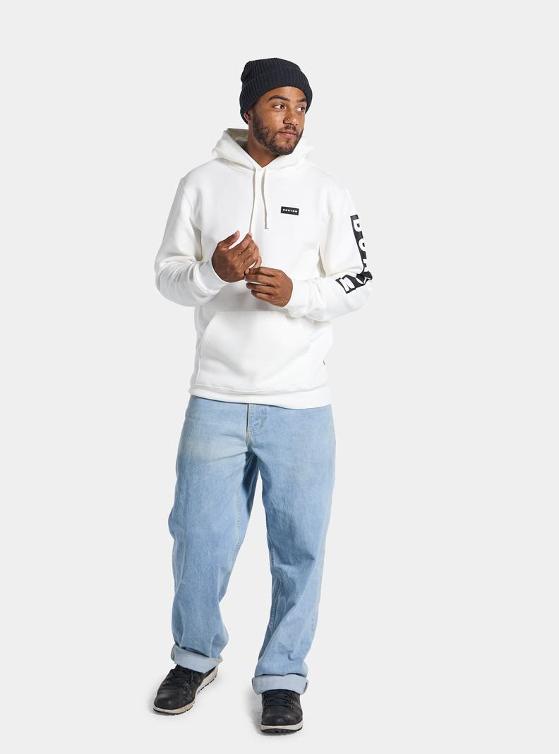 Burton Vault Pullover Hoodie Herren Weiß | 831-GXMBIQ