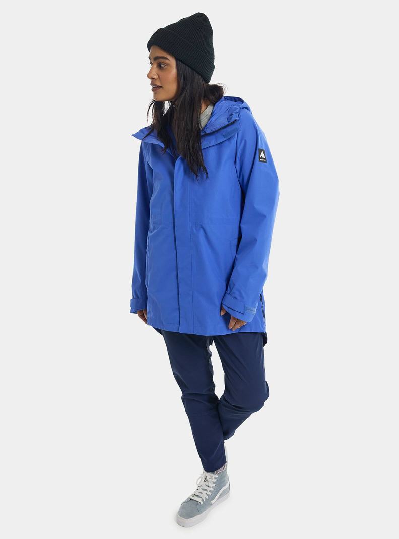 Burton Veridry 2L Rain Snowboardjacke Damen Blau | 234-ZEOSYR