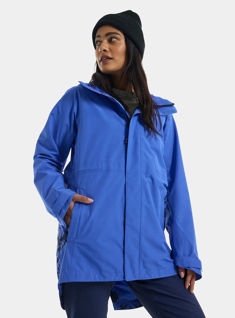 Burton Veridry 2L Rain Snowboardjacke Damen Blau | 234-ZEOSYR