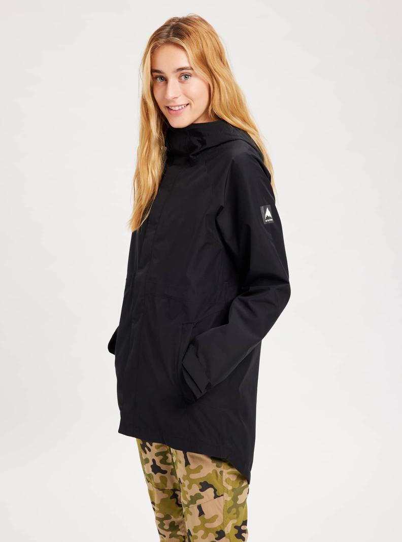 Burton Veridry 2L Rain Snowboardjacke Damen Schwarz | 786-CBPXTV