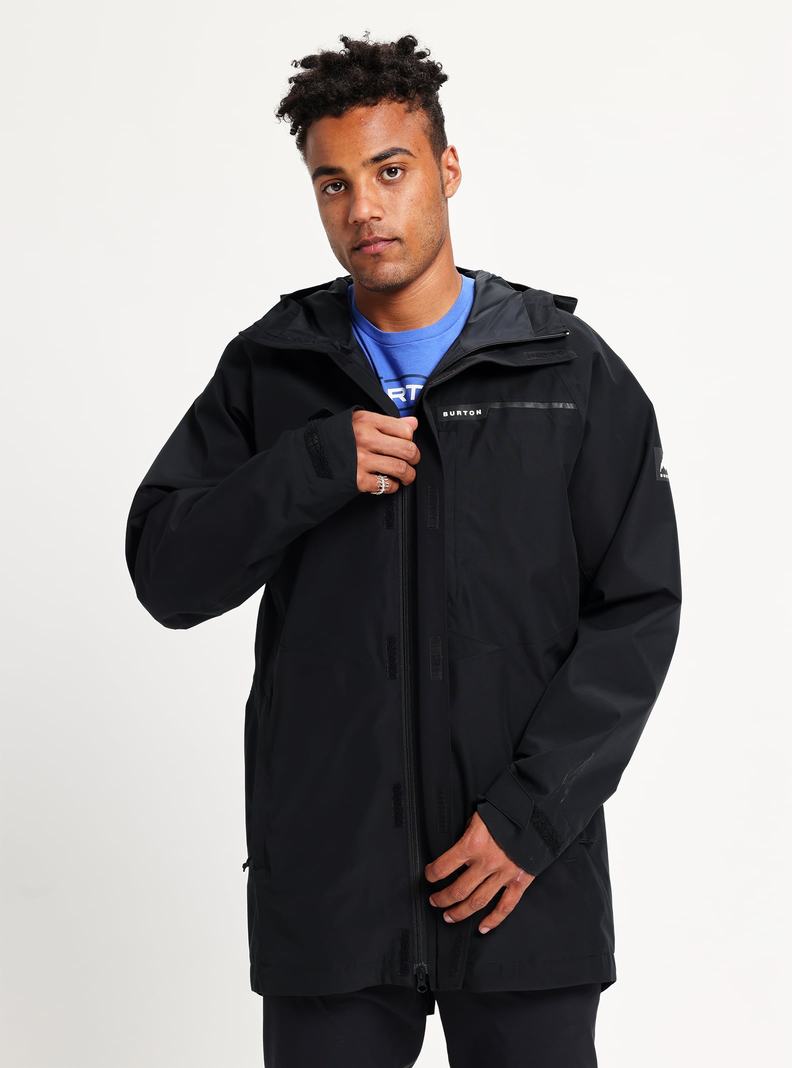 Burton Veridry 2L Rain Snowboardjacke Herren Schwarz | 624-SLCJXB