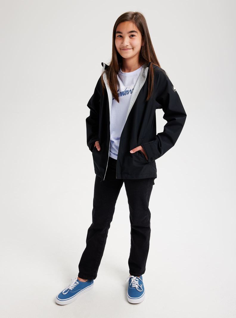 Burton Veridry 2.5L Rain Snowboardjacke Kinder Schwarz | 869-NUYEDT
