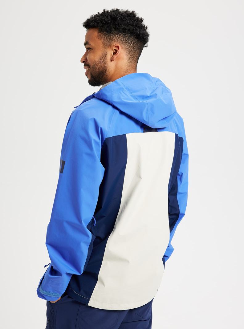 Burton Veridry GORE-TEX 2L Rain Snowboardjacke Herren Blau Silber Grün | 713-GJCQOT