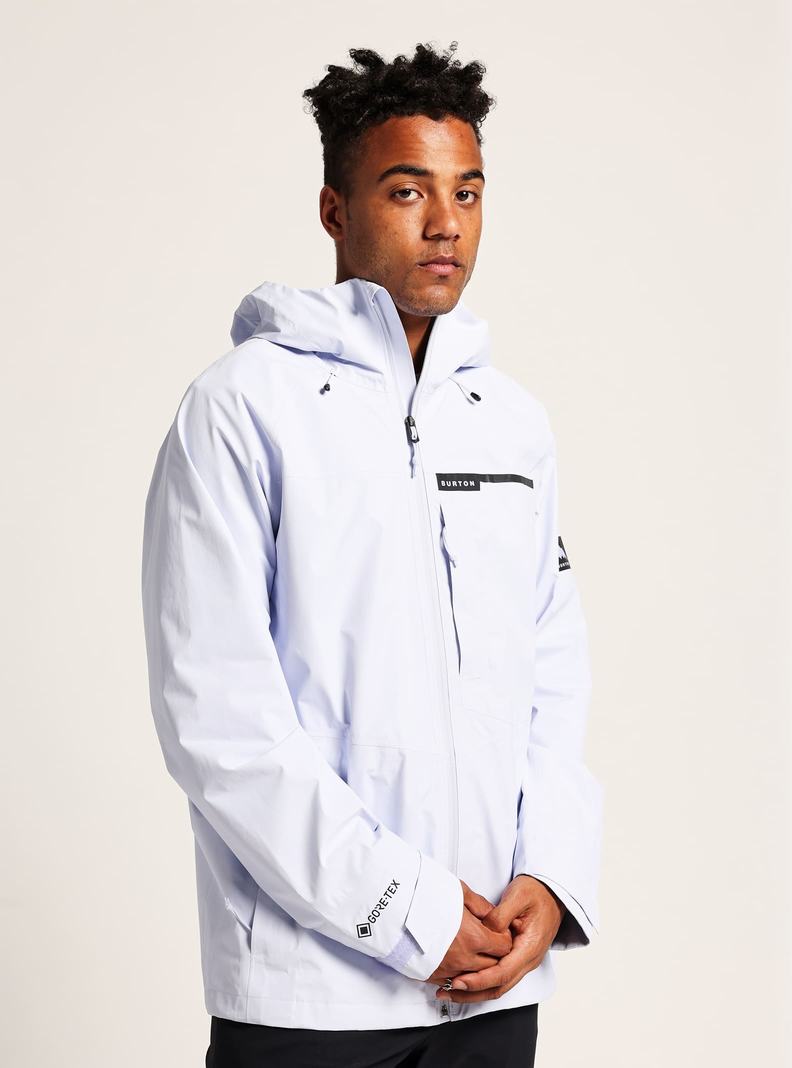 Burton Veridry GORE-TEX 2L Rain Snowboardjacke Herren Weiß | 953-SBNHPX