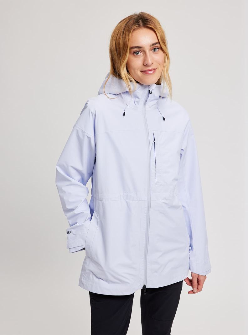 Burton Veridry GORE-TEX Rain Parka Snowboardjacke Damen Weiß | 320-ASGIWX
