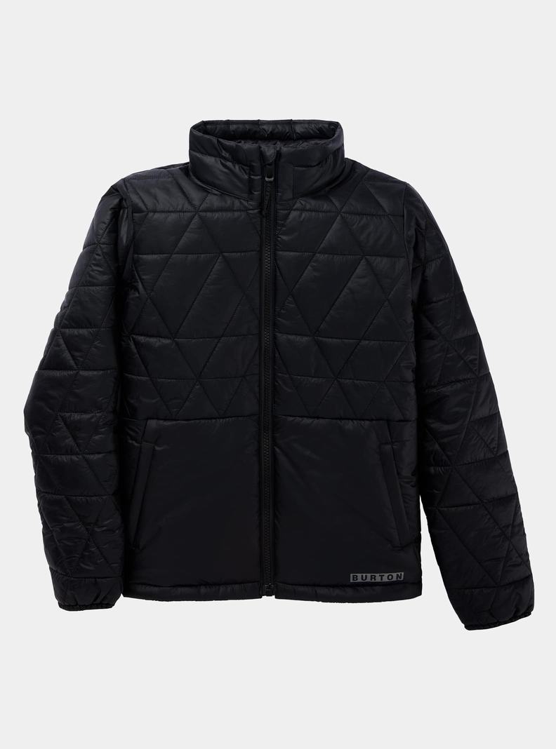 Burton Versatile Heat Insulated Snowboardjacke Kinder Schwarz | 824-MNFPBQ