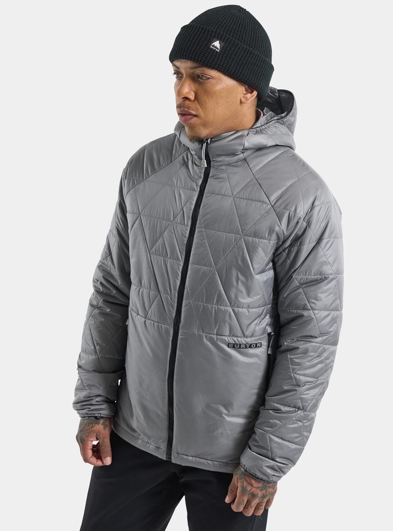 Burton Versatile Heat Mit Kapuze Synthetik Insulated Snowboardjacke Herren Grau | 026-GSITOJ