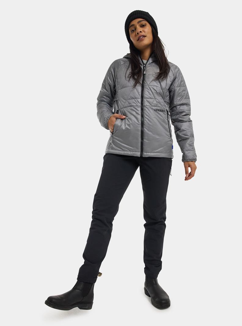 Burton Versatile Heat Mit Kapuze Synthetik Insulated Snowboardjacke Damen Grau | 657-TSEYUB