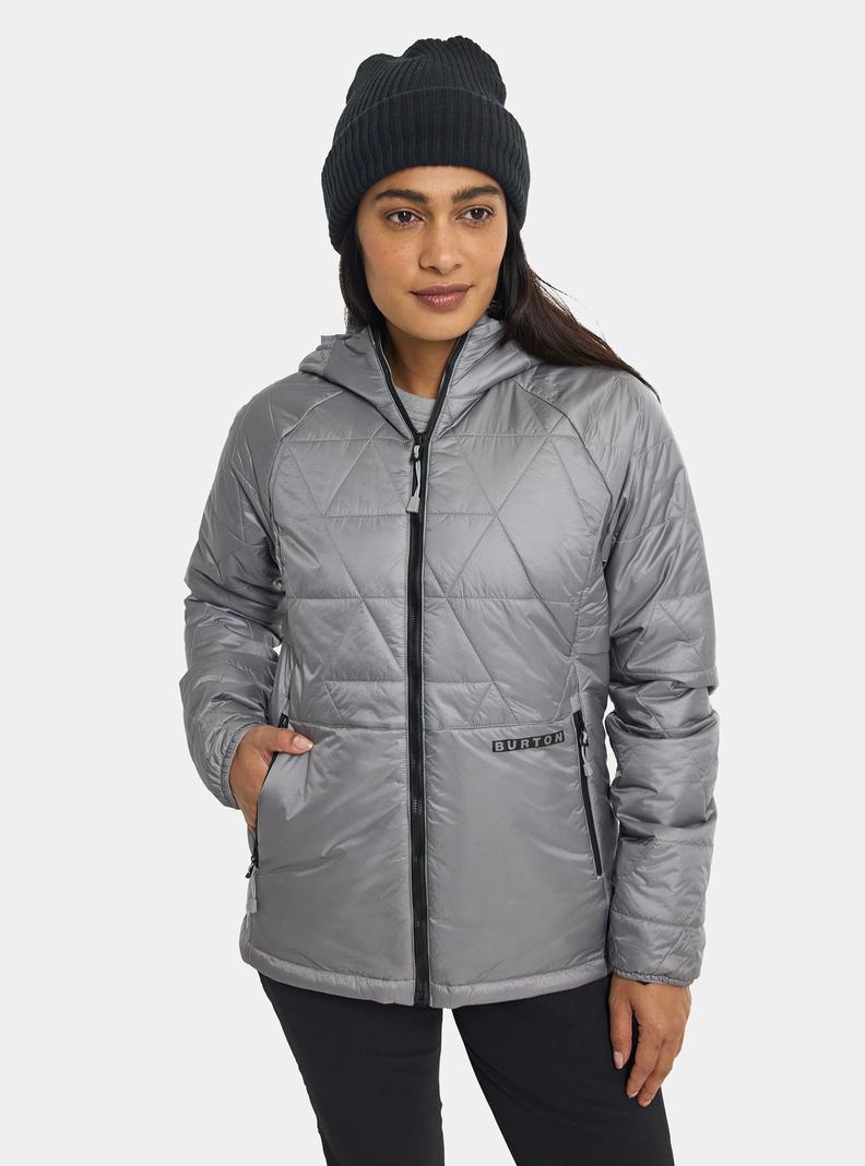 Burton Versatile Heat Mit Kapuze Synthetik Insulated Snowboardjacke Damen Grau | 657-TSEYUB