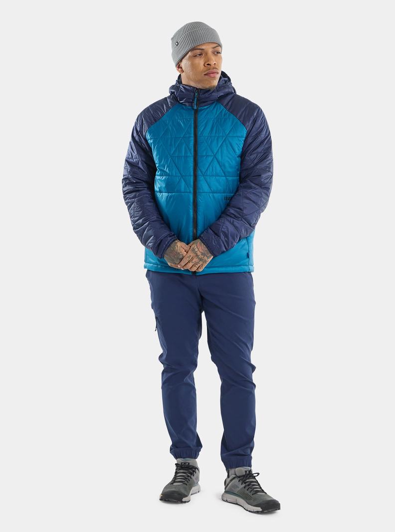 Burton Versatile Heat Mit Kapuze Synthetik Insulated Snowboardjacke Herren Blau | 820-KPAWTQ