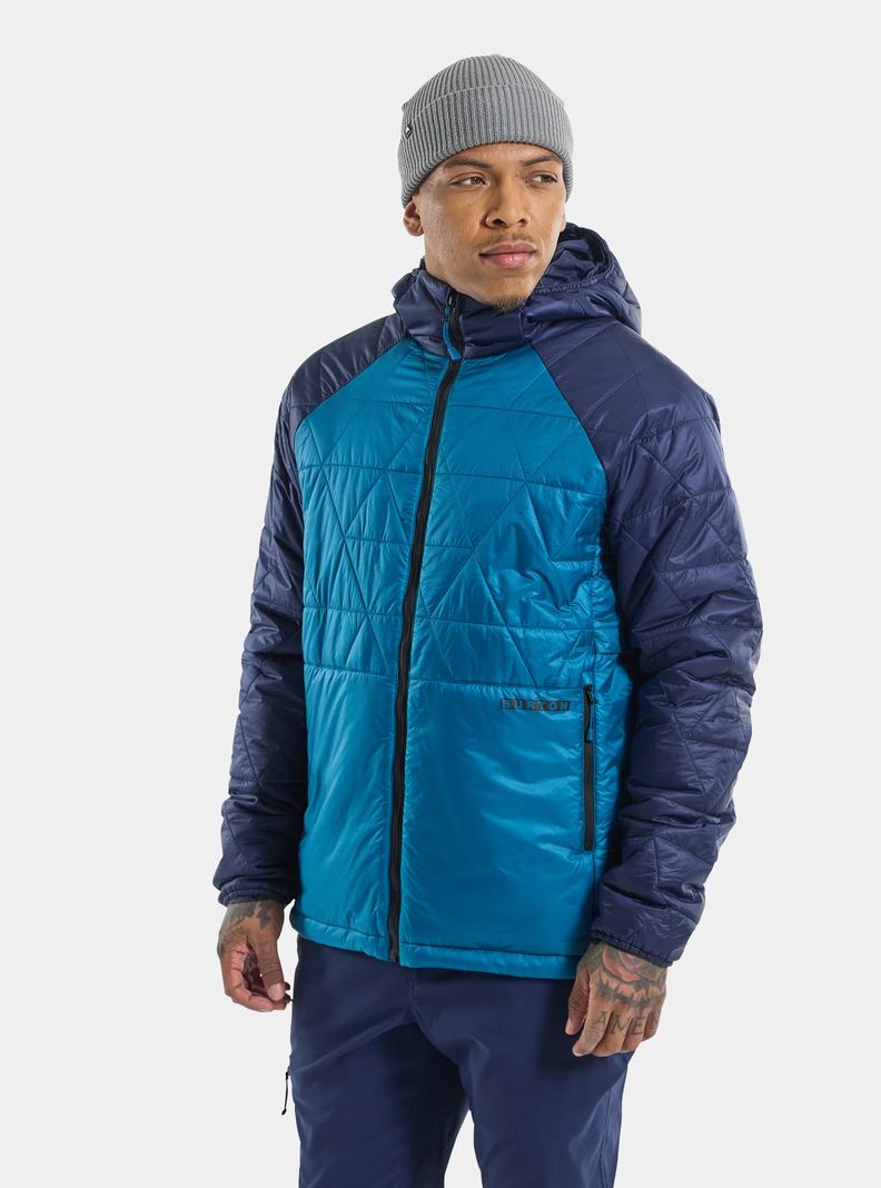 Burton Versatile Heat Mit Kapuze Synthetik Insulated Snowboardjacke Herren Blau | 820-KPAWTQ