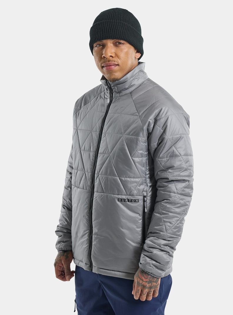 Burton Versatile Heat Synthetik Insulated Snowboardjacke Herren Grau | 762-GLOAPE