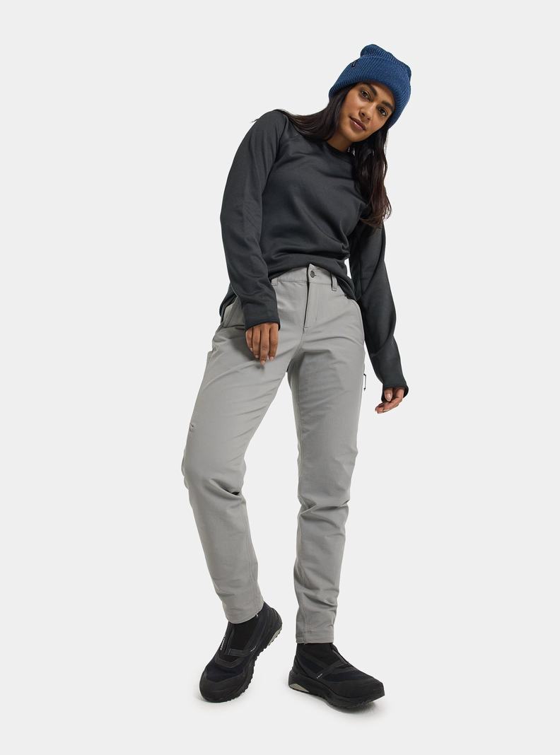Burton Winter Shelter Brushed Hose Damen Grau | 426-TJEWFZ
