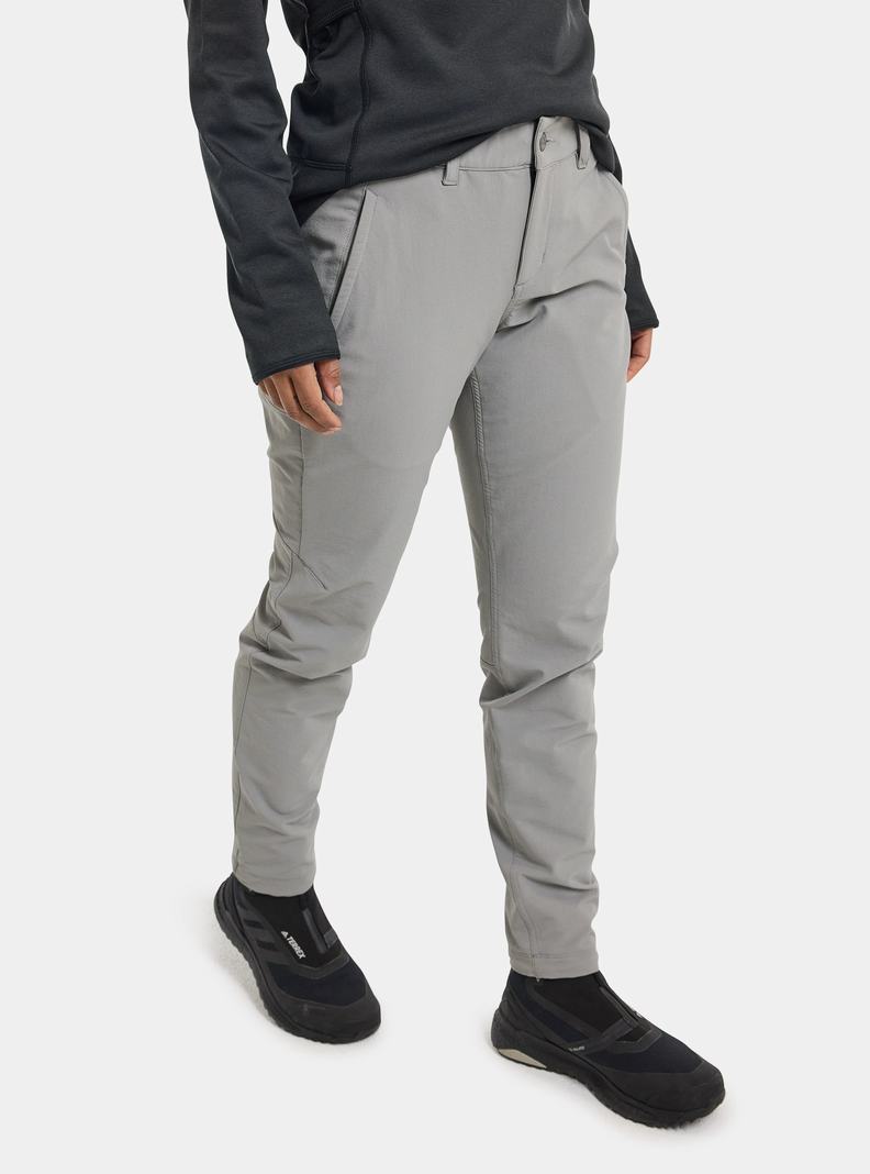 Burton Winter Shelter Brushed Hose Damen Grau | 426-TJEWFZ