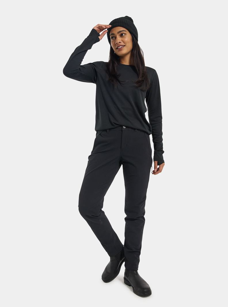 Burton Winter Shelter Brushed Hose Damen Schwarz | 594-QRPULD