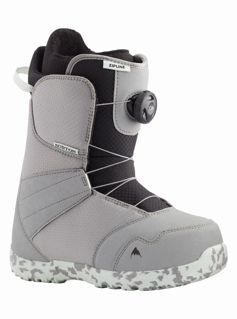 Burton Zipline BOA® Snowboardboots Kinder Grau | 509-GQNDHY