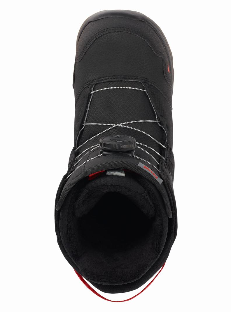 Burton Zipline BOA® Snowboardboots Kinder Schwarz | 936-FATVRS