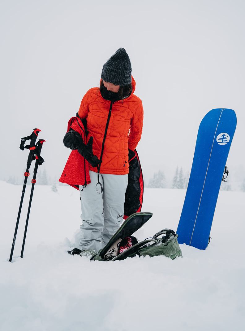Burton [ak] Baker Down Mit Kapuze Snowboardjacke Damen Orange | 152-ZQCVXD