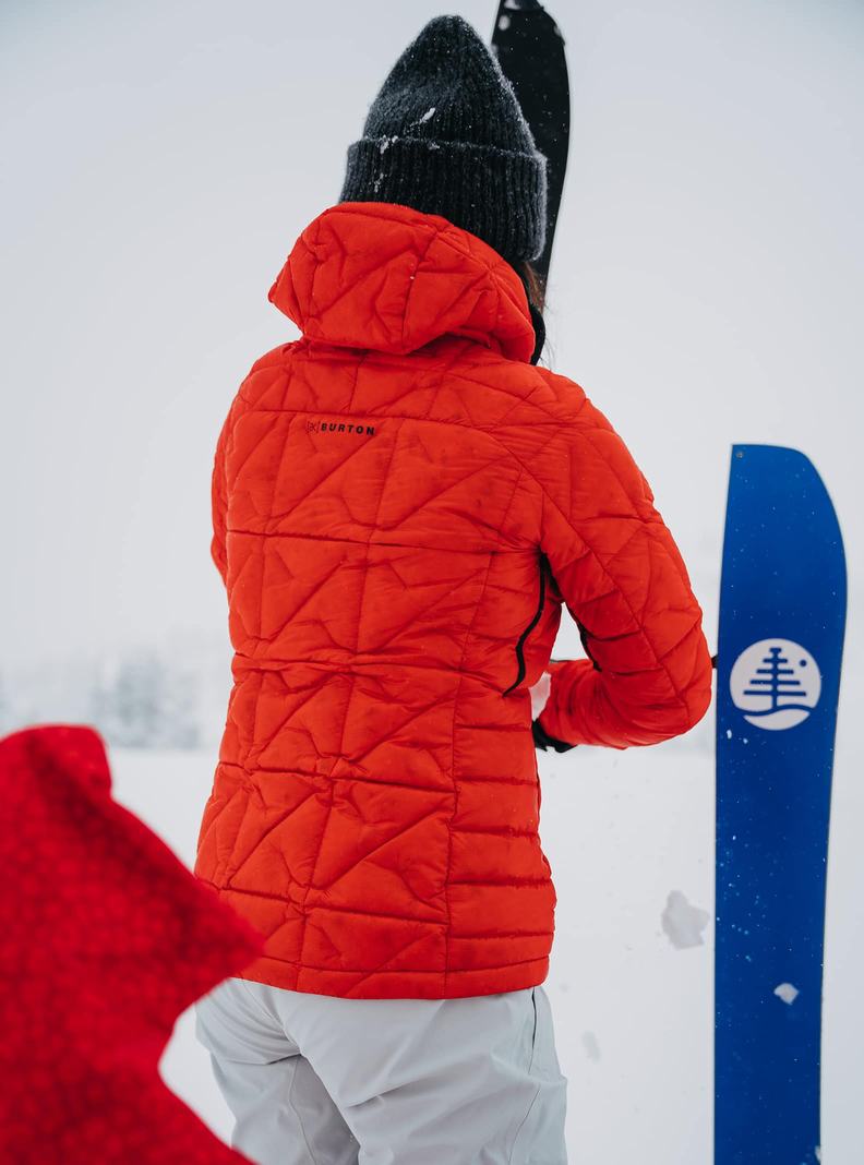 Burton [ak] Baker Down Mit Kapuze Snowboardjacke Damen Orange | 152-ZQCVXD