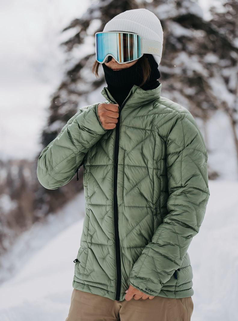 Burton [ak] Baker Down Snowboardjacke Damen Grün | 690-DBQKZN