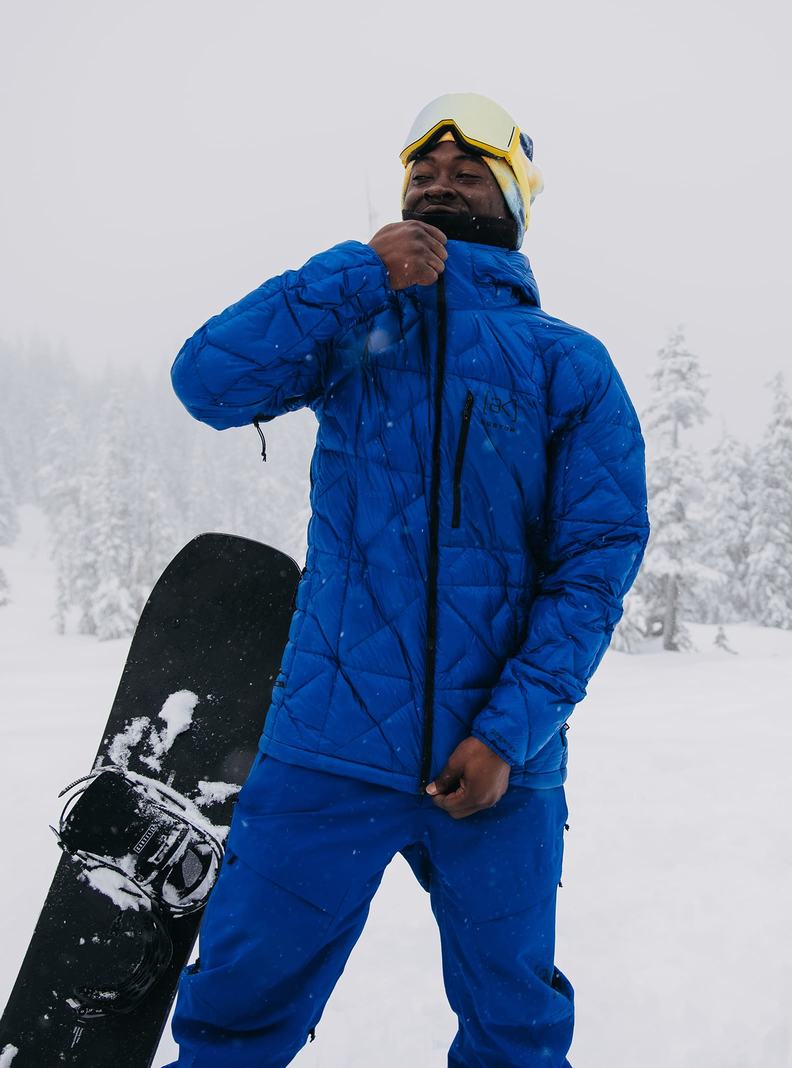 Burton [ak] Baker Mit Kapuze Down Snowboardjacke Herren Blau | 308-VMONBZ