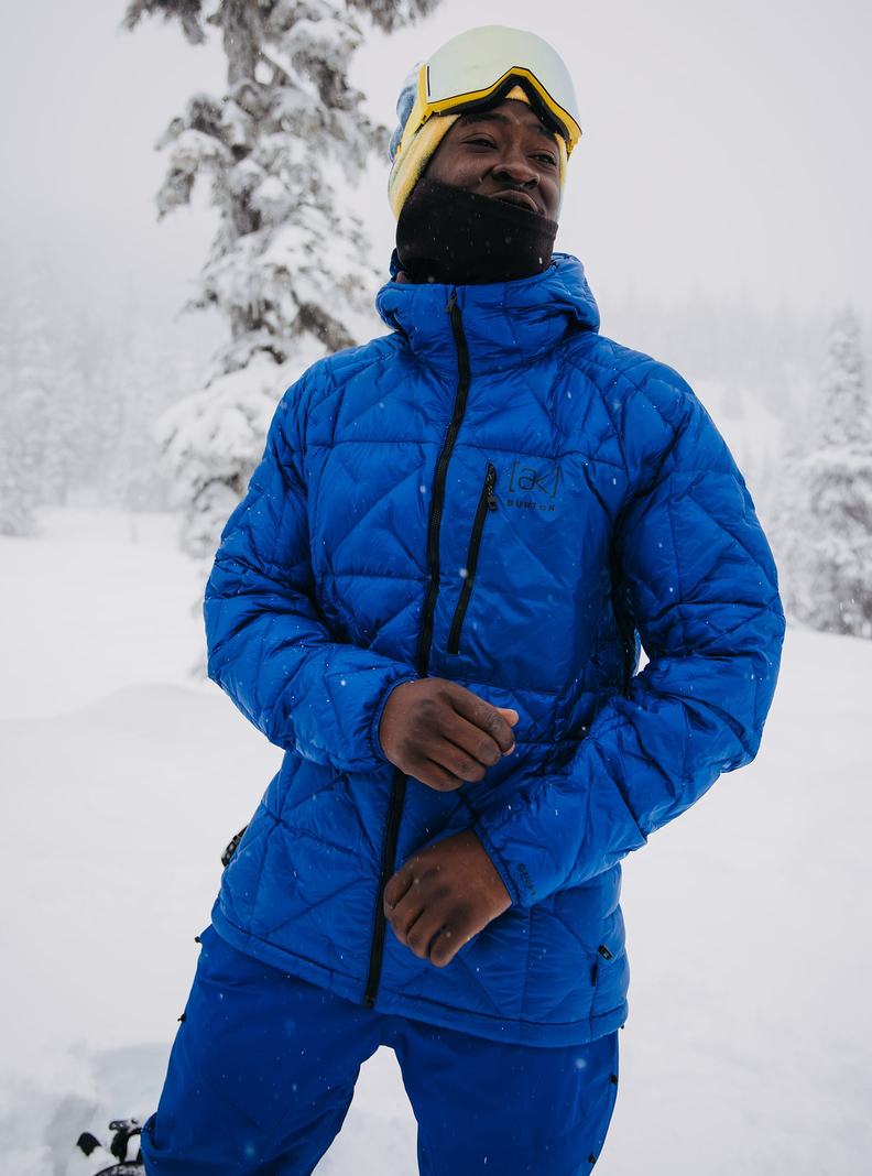 Burton [ak] Baker Mit Kapuze Down Snowboardjacke Herren Blau | 308-VMONBZ
