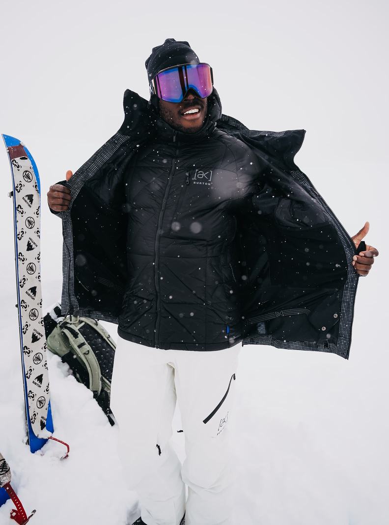 Burton [ak] Baker Mit Kapuze Down Snowboardjacke Herren Schwarz | 816-HTPKIR