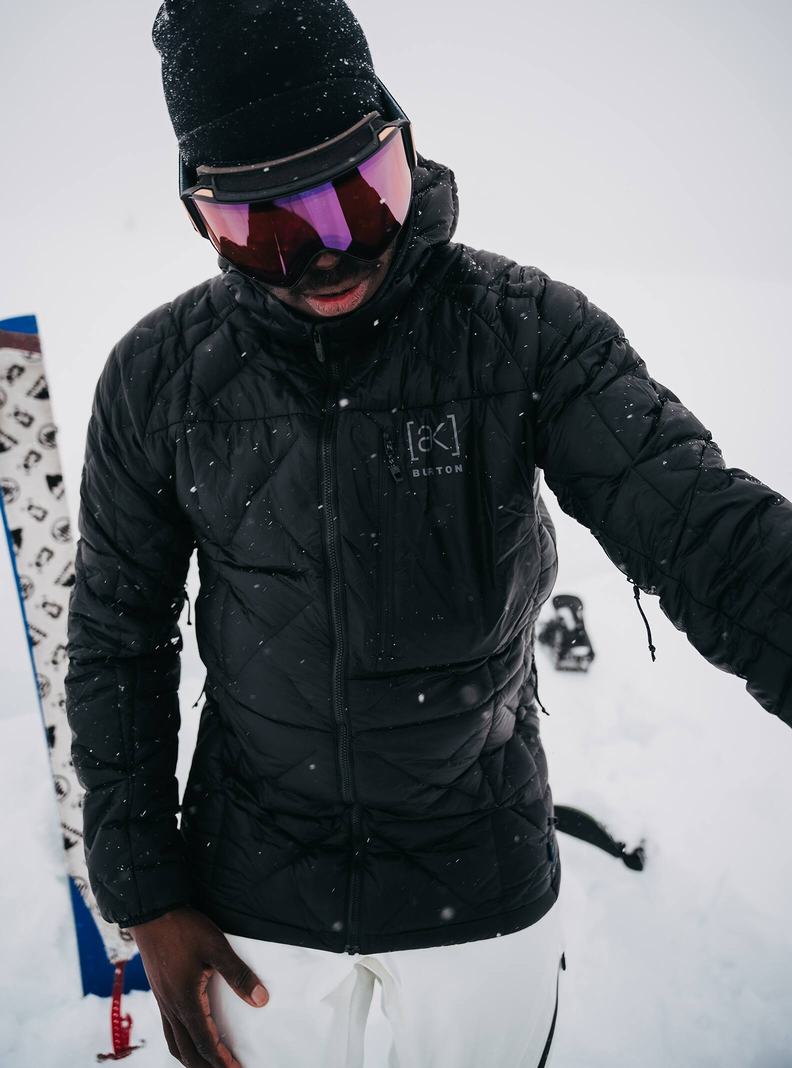 Burton [ak] Baker Mit Kapuze Down Snowboardjacke Herren Schwarz | 816-HTPKIR