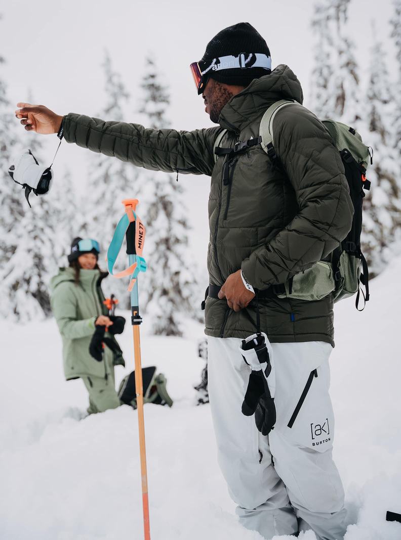 Burton [ak] Baker Mit Kapuze Down Snowboardjacke Herren Tiefesgrün | 824-BUIHFN