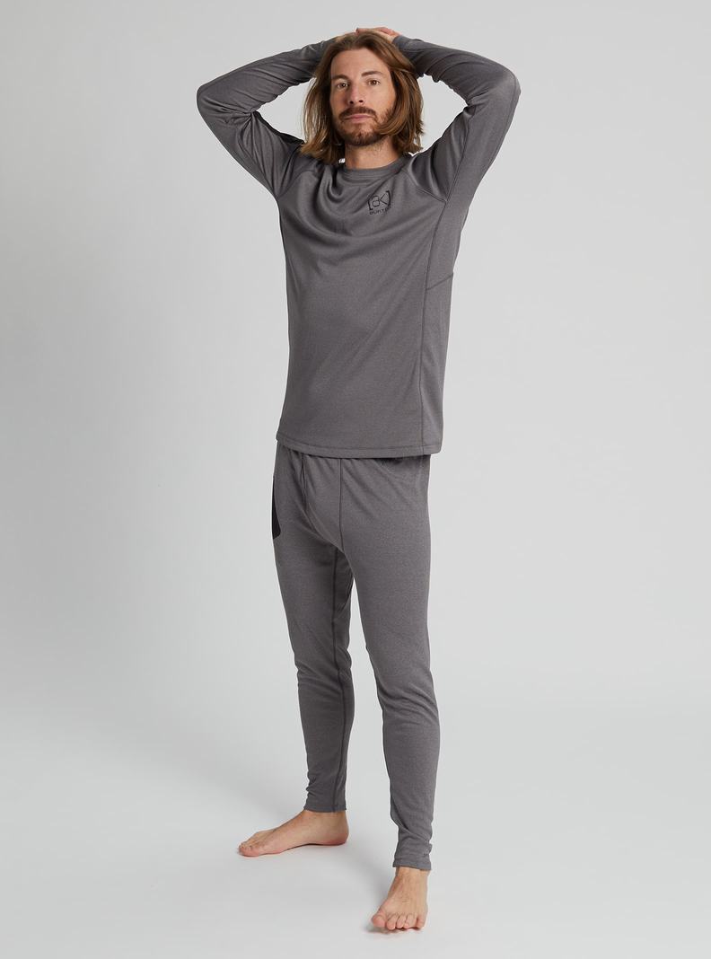 Burton [ak] Baker Power Wolle™ Crewneck Funktionswäsche Herren Tiefesgrau | 481-EUYKQV