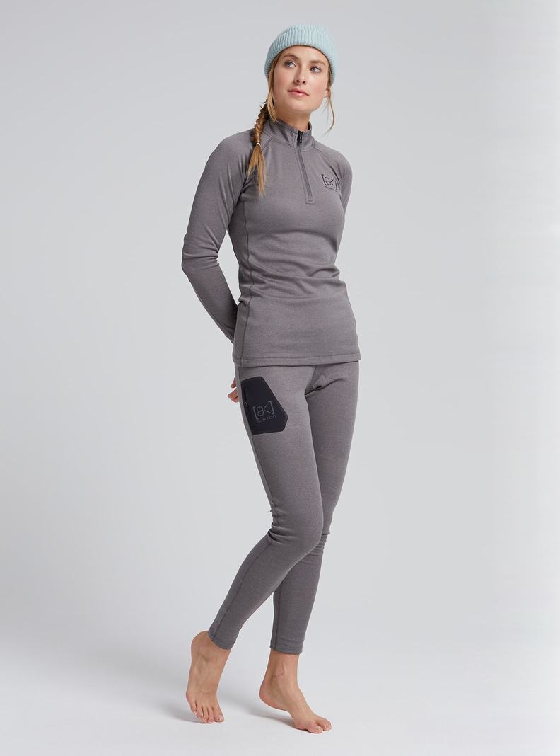 Burton [ak] Baker Power Wolle™ Funktionswäsche Damen Tiefesgrau | 136-EHRNDP