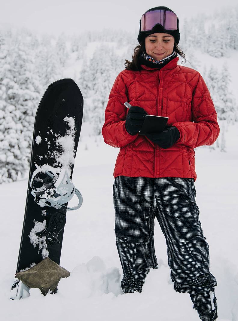 Burton [ak] Baker Ultralight Down Snowboardjacke Damen Rot | 194-SRQNXA