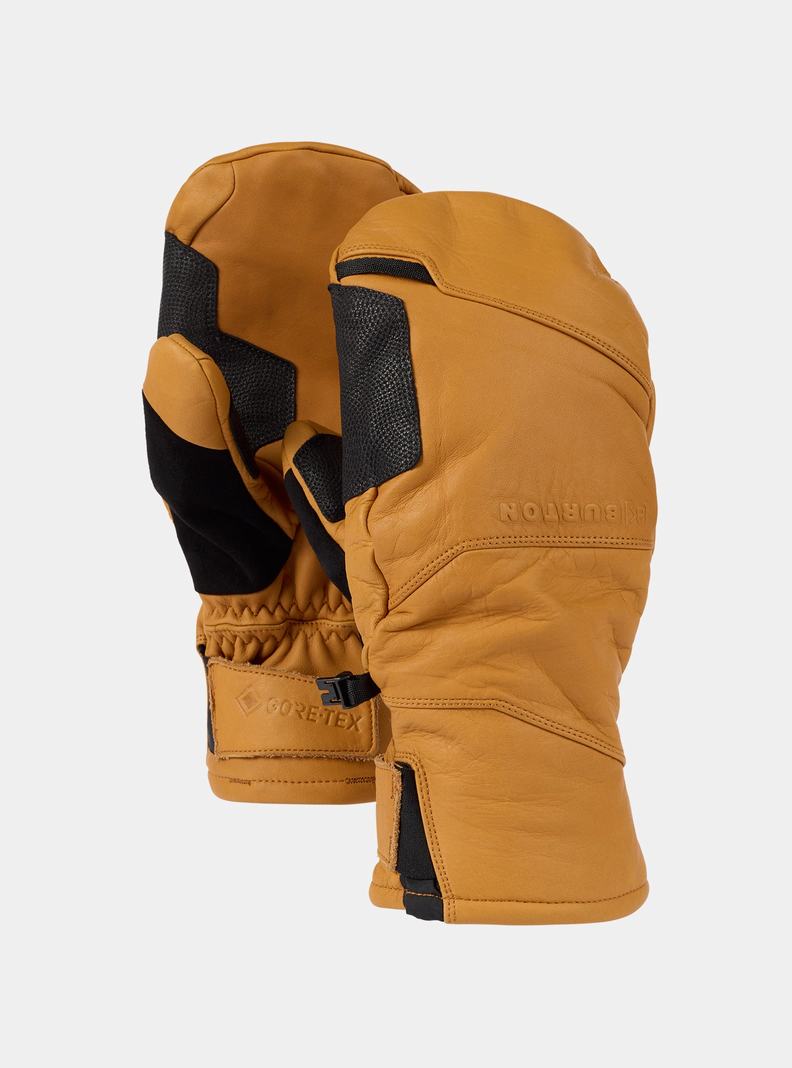 Burton [ak] Clutch GORE-TEX Leder Fäustlinge Damen Orange | 912-ZPRNCG