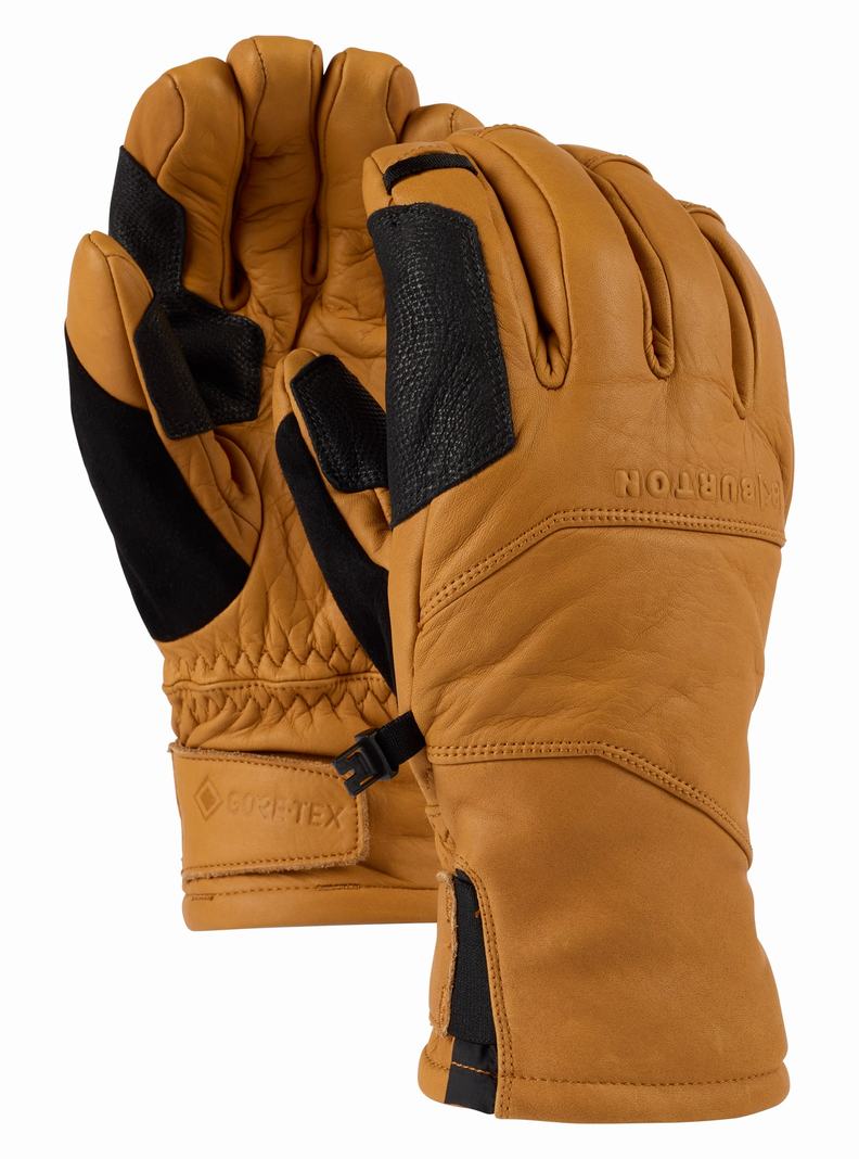 Burton [ak] Clutch GORE-TEX Leder Skihandschuhe Damen Orange | 204-RGBKHV