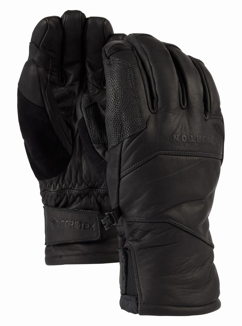Burton [ak] Clutch GORE-TEX Leder Skihandschuhe Damen Schwarz | 238-SAPXKH