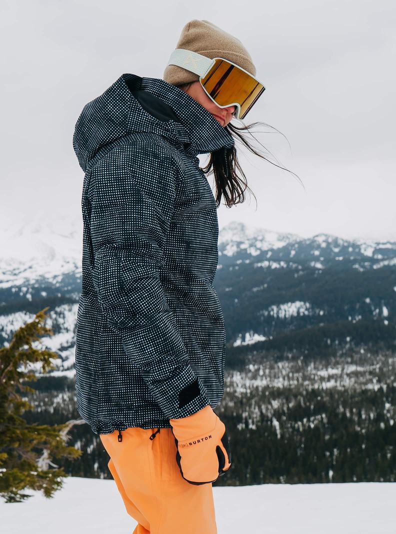 Burton [ak] Embark GORE‑TEX 2L Snowboardjacke Damen Schwarz Weiß | 135-LYASDU