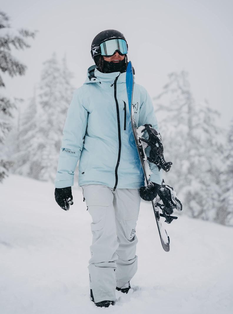 Burton [ak] Flare GORE‑TEX 2L Down Snowboardjacke Damen Blau | 785-UMVPCI