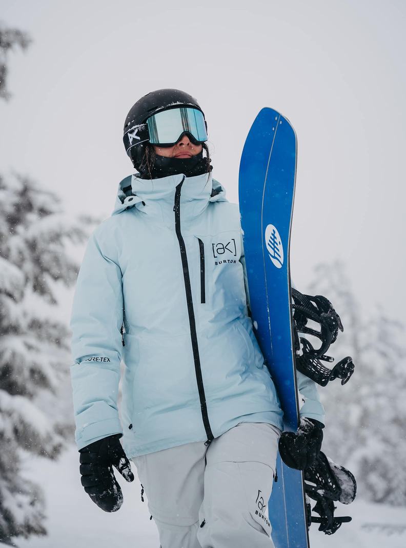 Burton [ak] Flare GORE‑TEX 2L Down Snowboardjacke Damen Blau | 785-UMVPCI