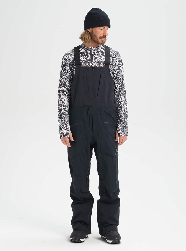 Burton [ak] Freebird GORE‑TEX 3L Stretch Latzhose Herren Schwarz | 347-UJKZMI